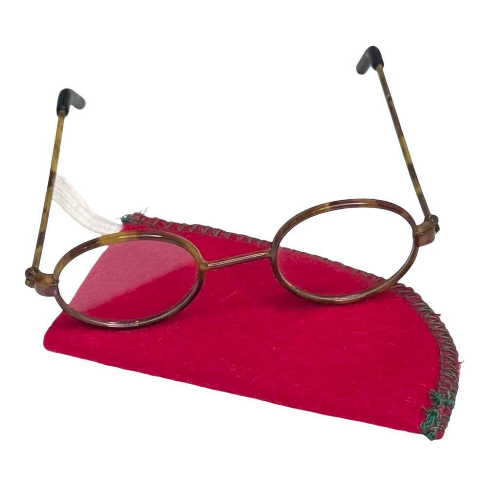 American Girl Molly Eye Glasses Tortoiseshell Pleasant Co First Edition Red Case